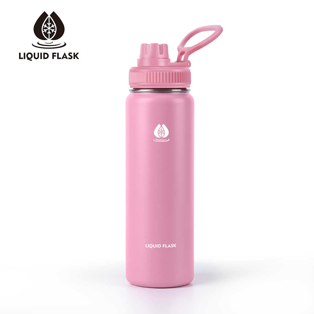 Liquidflask 40oz/22oz Wide Mouth with Spout Lid Vacuum Flask Insulated ...