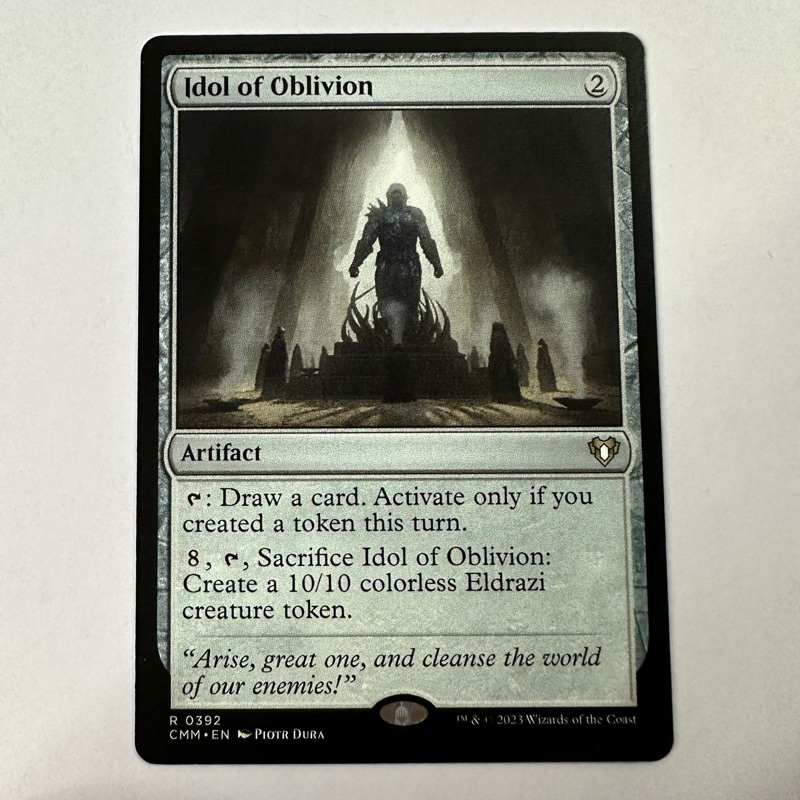 IDOL OF OBLIVION | ARTIFACT | CMM COMMANDER MASTERS | COLORLESS | MTG ...