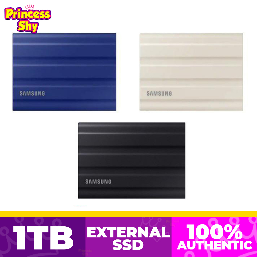 Samsung T7 Shield Portable SSD 1TB External Solid State Drive USB 3.2