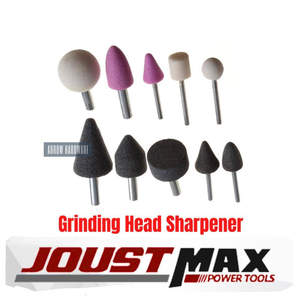 10pcs Abrasive Stone Point Grinding Head Drill bit Sharpener Wheel