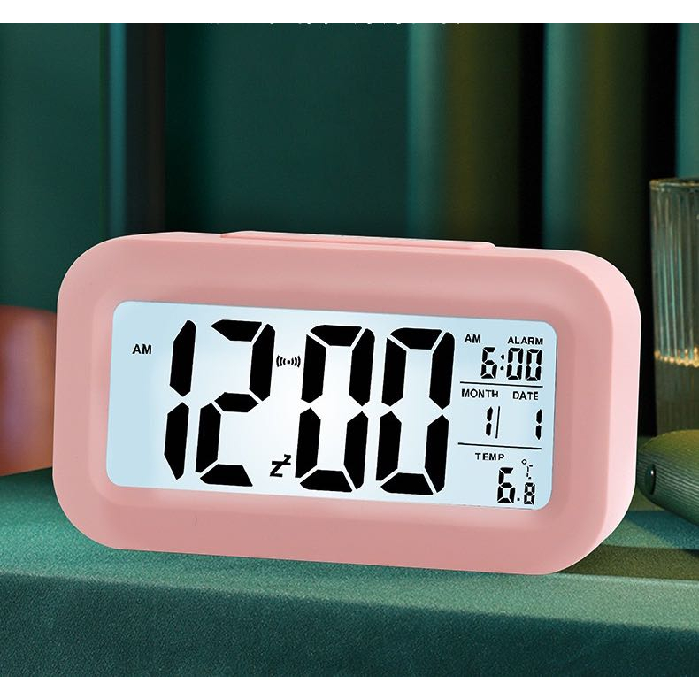 Digital Backlight LED Display Table Alarm Clock Snooze Thermometer ...