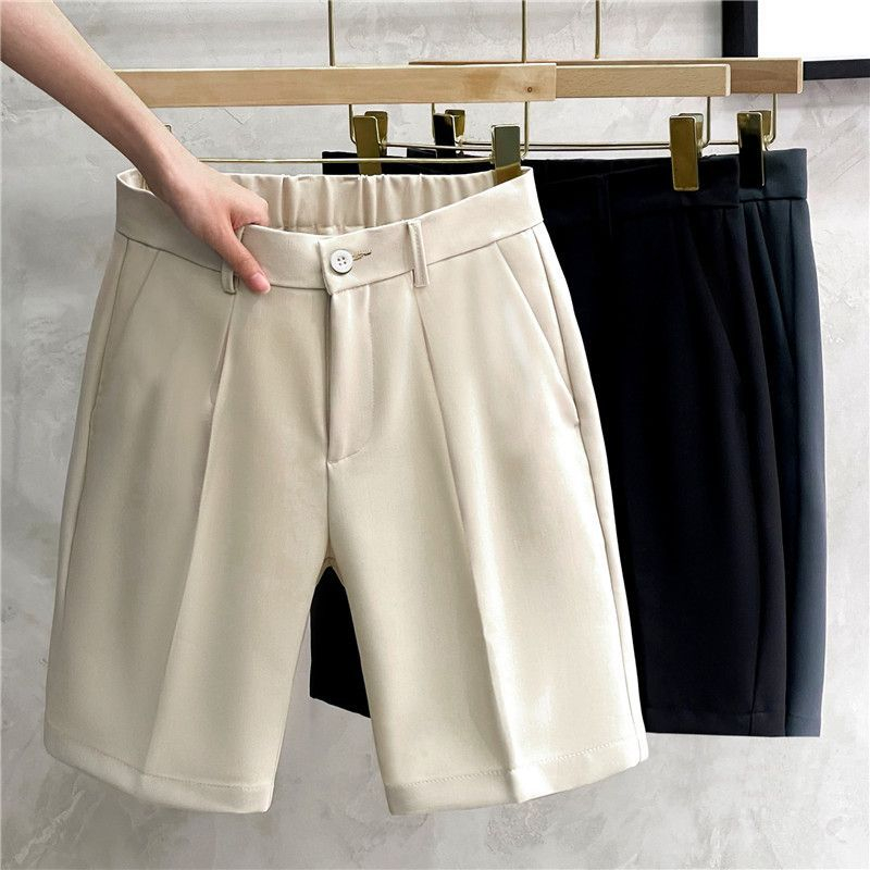 New Style Business Casual Twill Fabric Straight Pants Semi-elastic ...