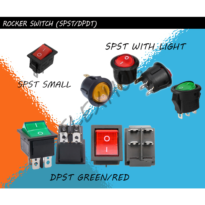 Rocker Switch (spst Spdt Dpdt) 