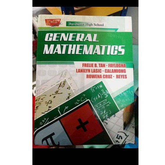 GENERAL MATHEMATICS FOR SENIOR HIGH SCHOOL | Shopee Philippines