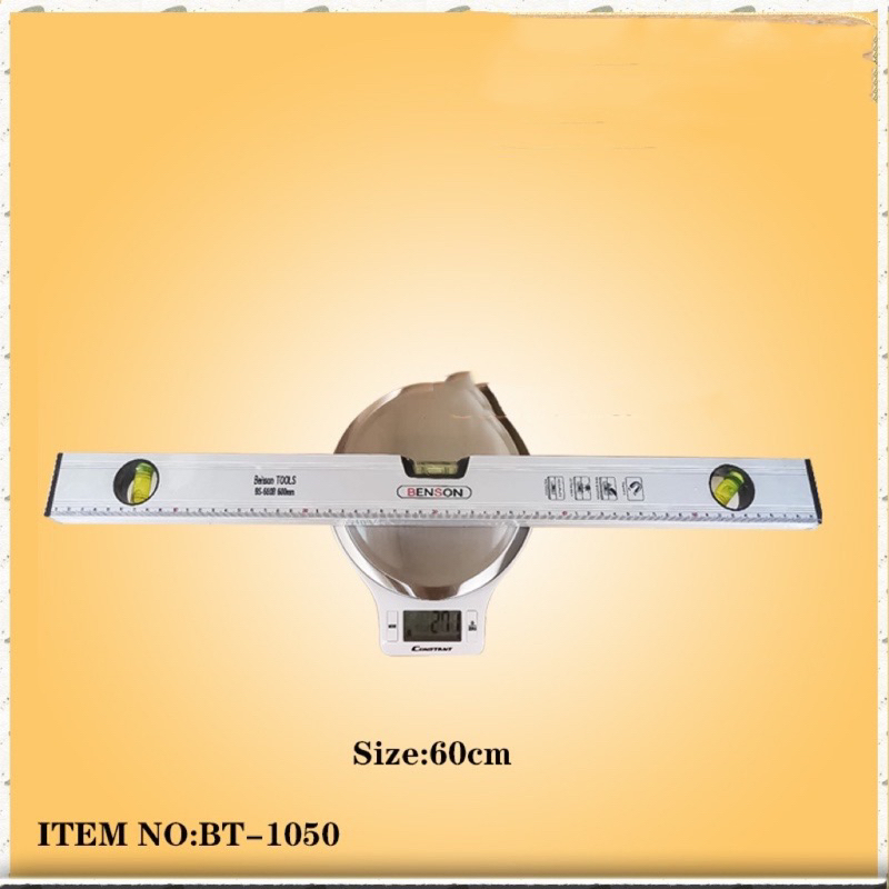 BENSON ALUMINUM LEVEL BAR SILVER ( 30cm / 40cm / 50cm / 60cm / 100cm ...