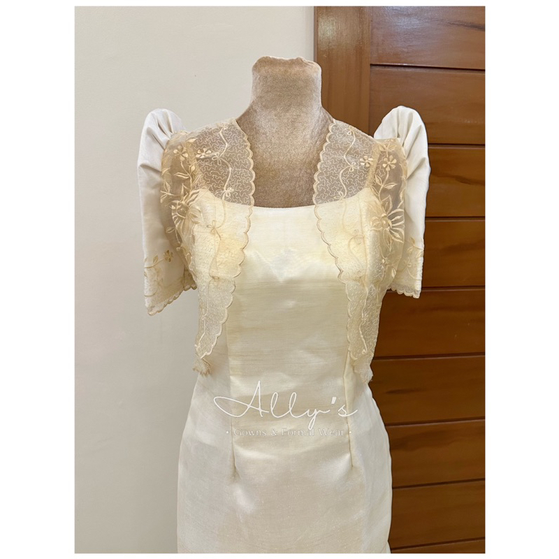 Modern Filipiniana Bolero (Embroidered) Shopee Philippines