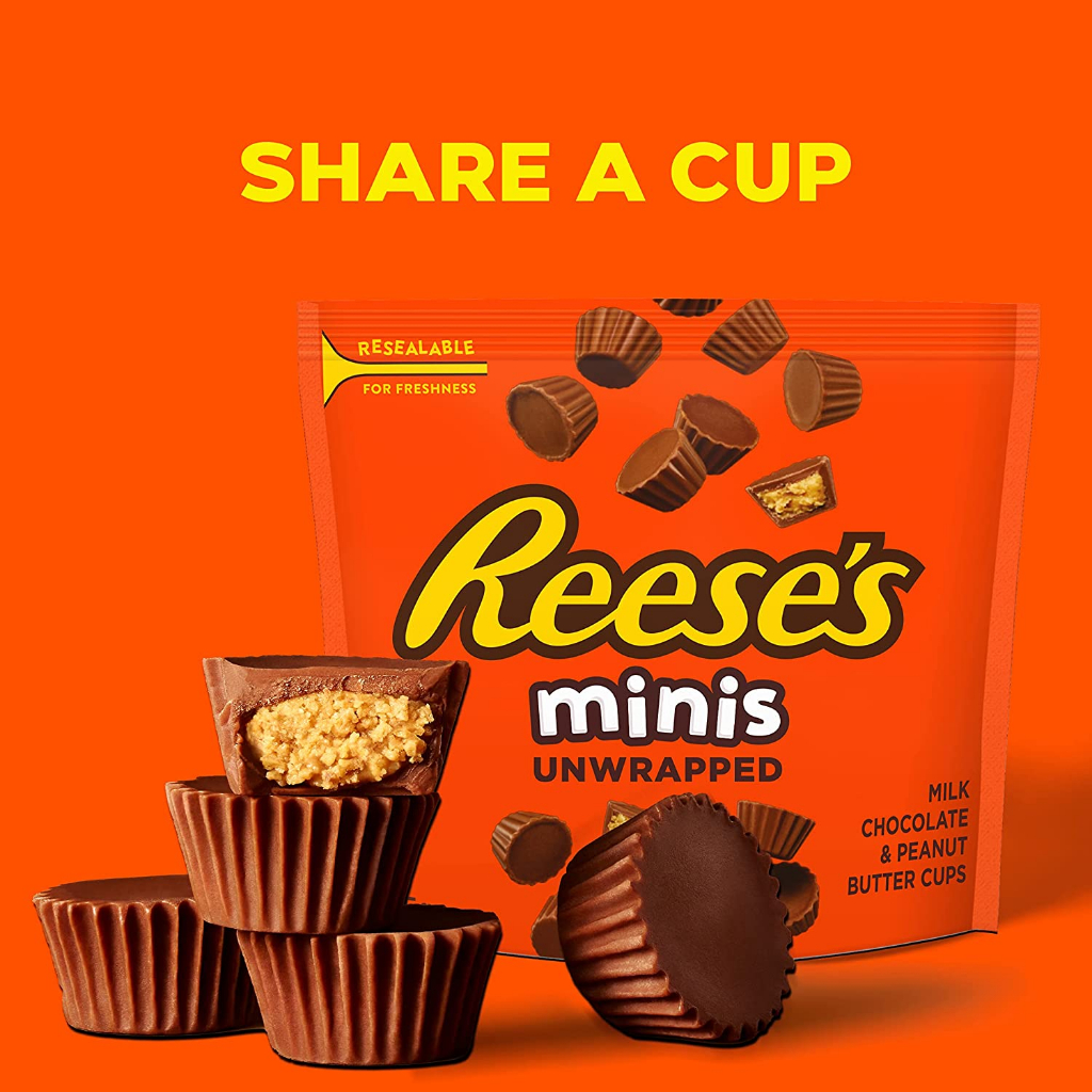 Reese's Minis Unwrapped Milk Chocolate & Peanut Butter Miniature Cups (215g) Shopee Philippines