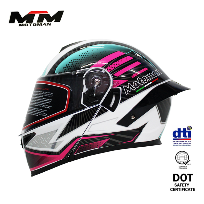 MTM motoman motorcycle modular full face helmet dual visor motors open face helmets cod 9993
