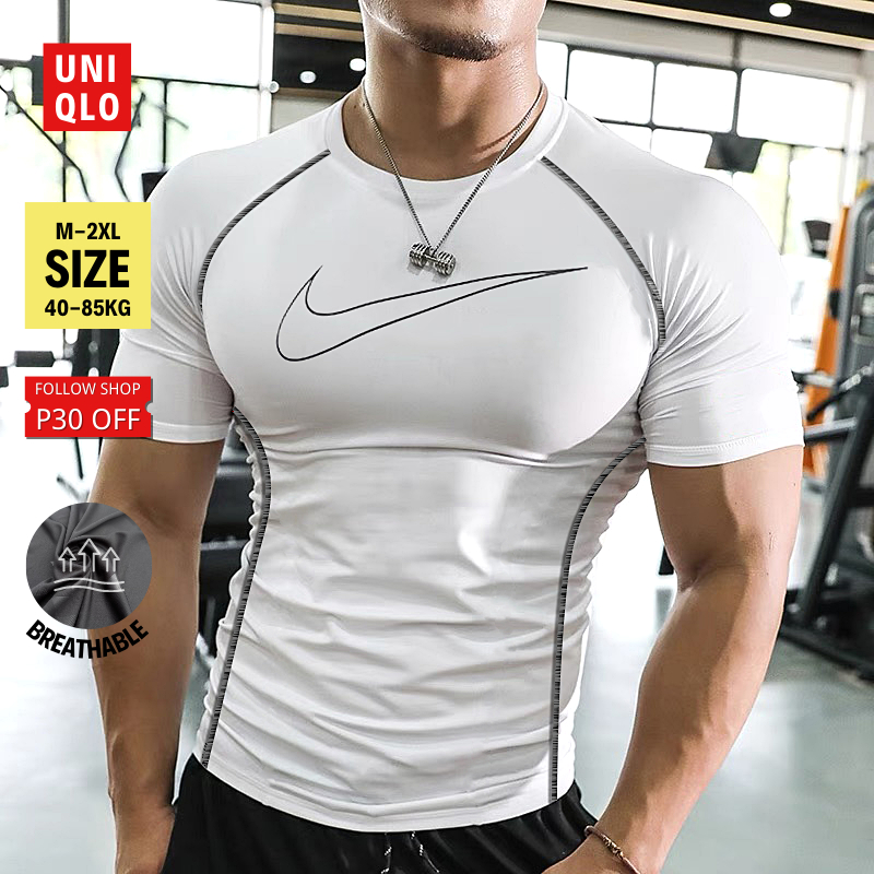 Men Sports Active Long Sleeve Shirt Quick Dry Gym Training Dry Dri Fit