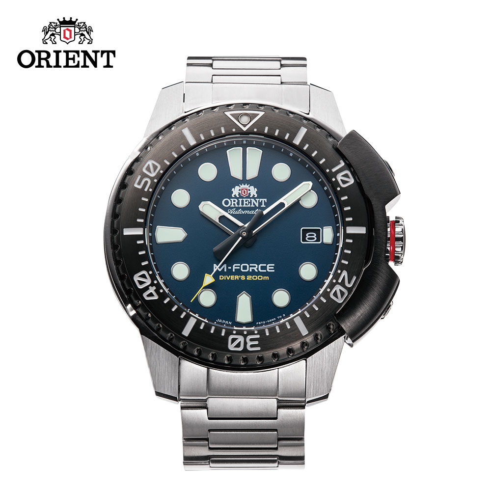 Orient M-Force Diver Silver Stainless Steel Analog Automatic Watch For ...