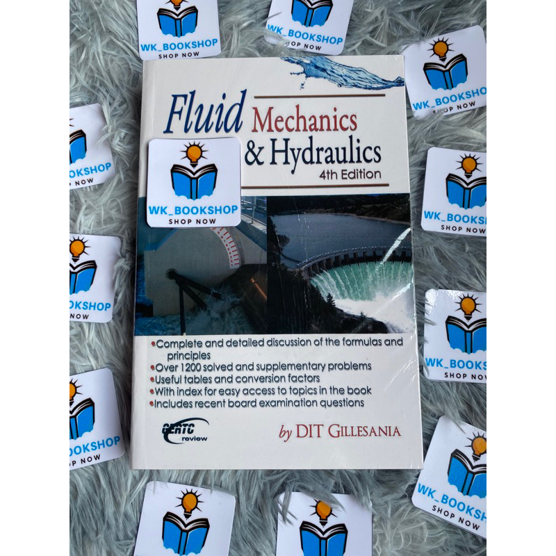 Fluid Mechanics and Hydraulics 4th Edition by DIT Gillesania Shopee