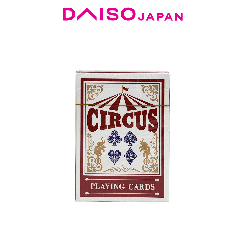 Daiso Circus Red Playing Cards (55 cards) Shopee Philippines
