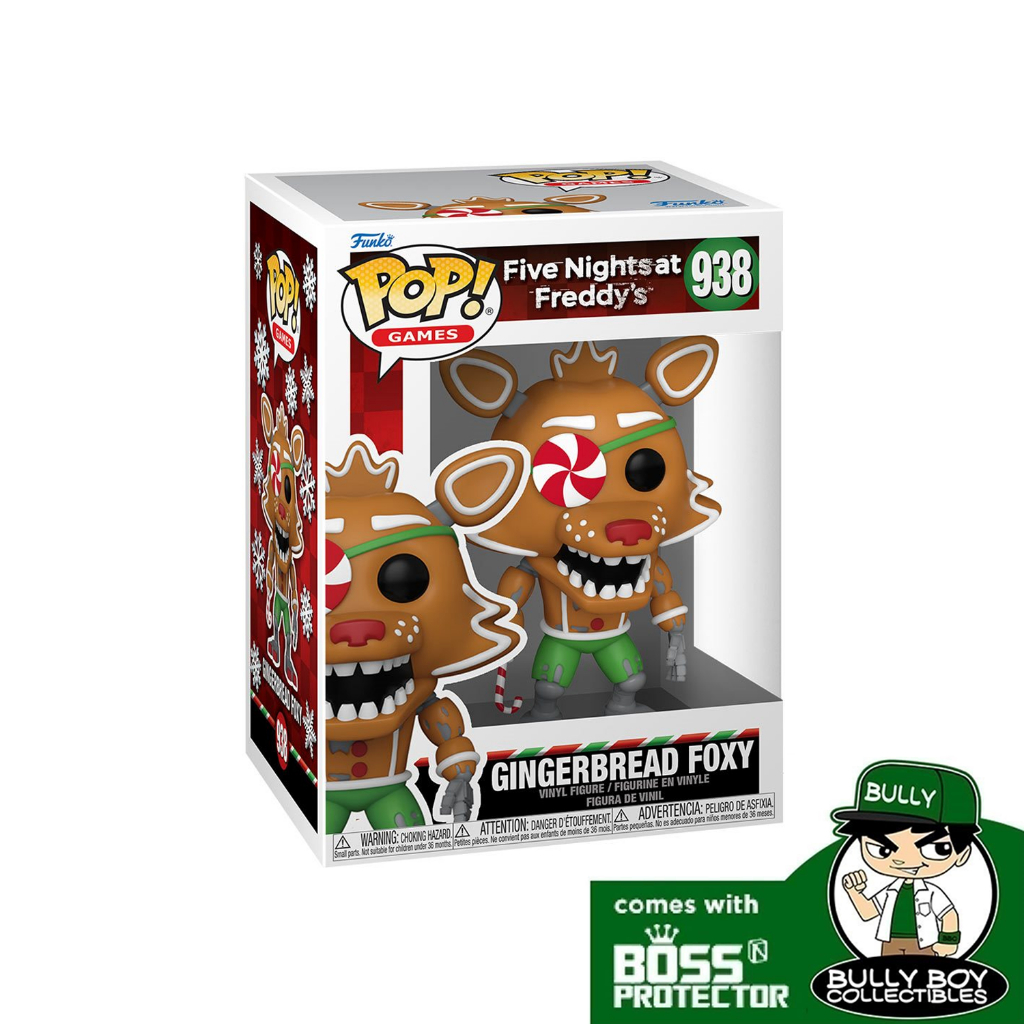 Funko POP! Games: FNAF - Gingerbread Foxy 938 With Boss Protector ...