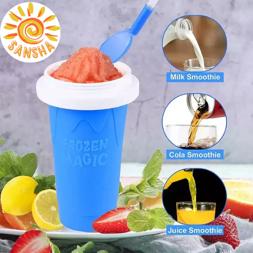 DIY Slushy Maker Cup Milkshake Maker Smoothie Maker Portable Cup Fast Frozen Magic Squeeze Cup