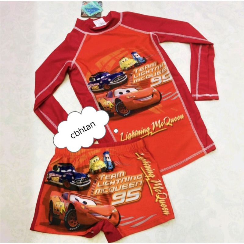 Terno rashguard for kids/character(cars) | Shopee Philippines