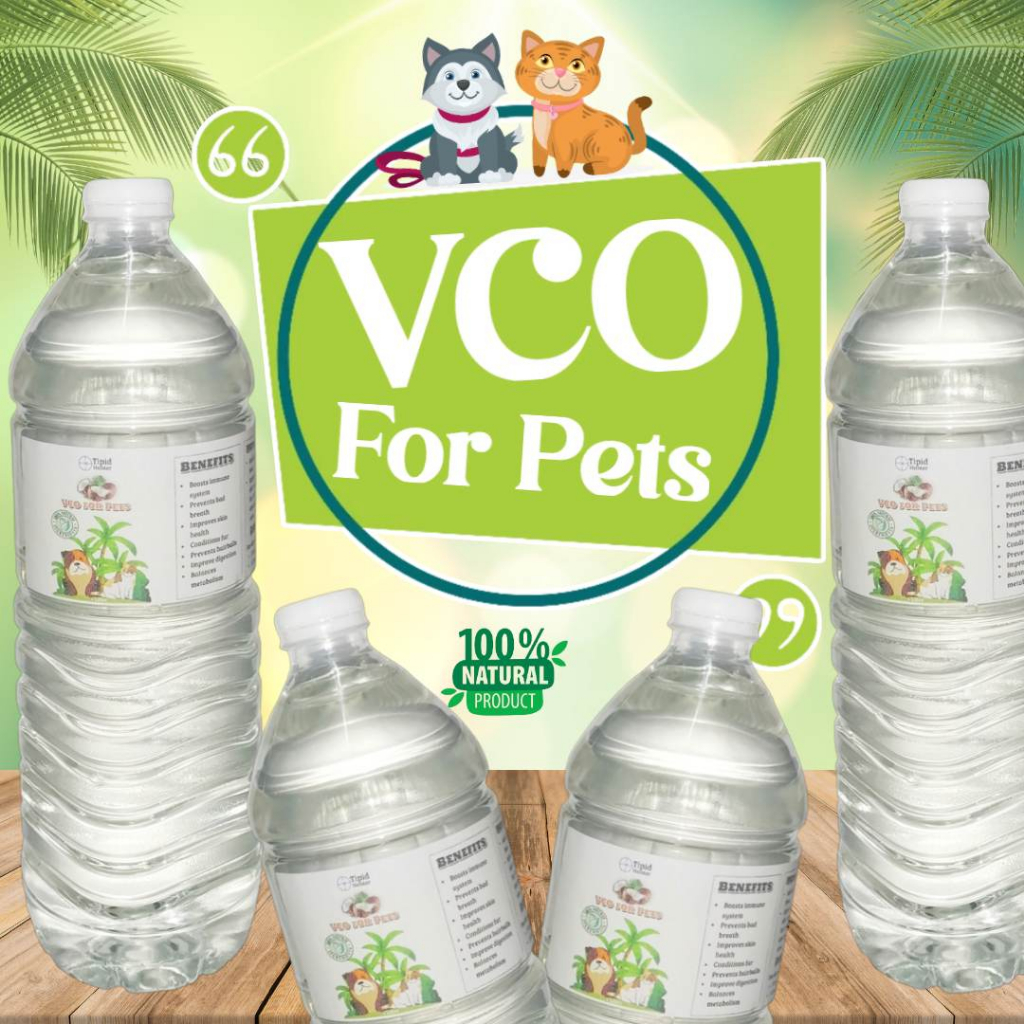 VCO for Pets 1 Liter, Virgin Coconut Oil for Dogs & Cats 1L Shopee