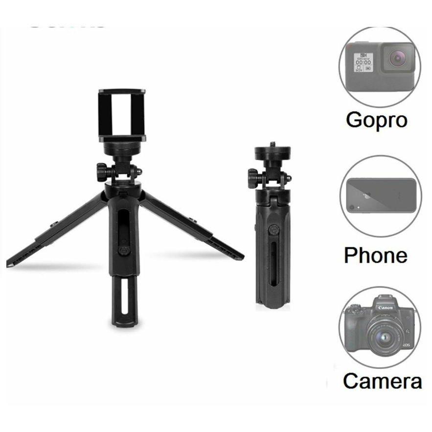 Mini Desktop Tripod Support Rotation Foldable Bracket Stand Holder For ...
