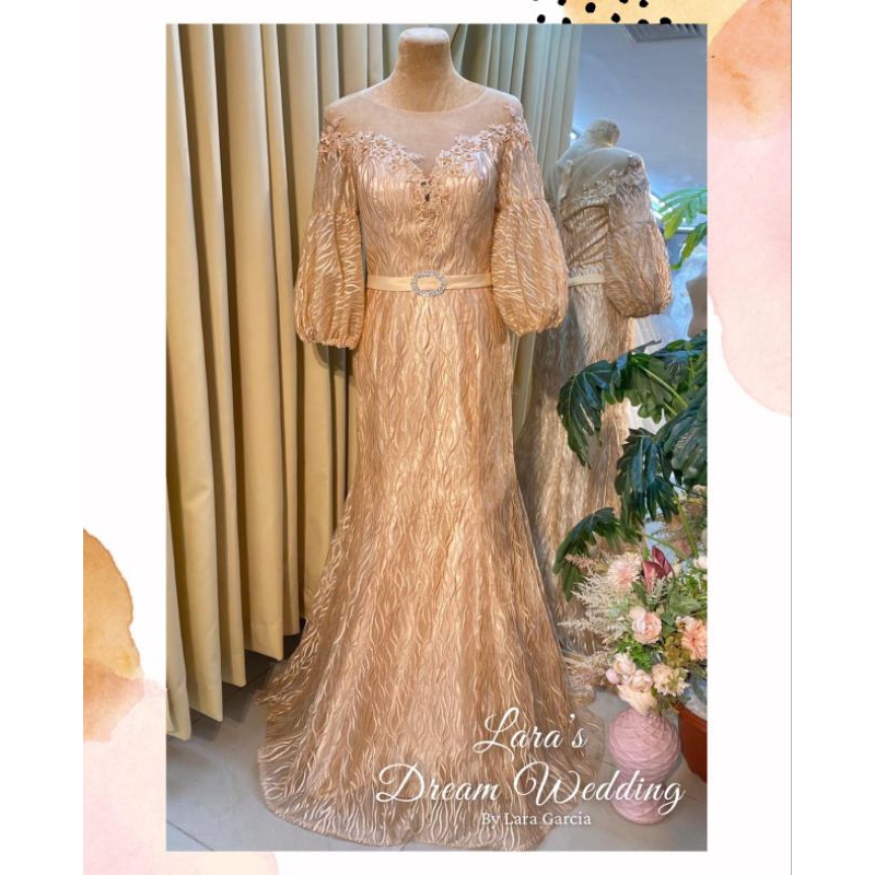 Style Sherly Sponsor Dress/ Mother of the Bride or Groom, Ninang Dress,  Formal Dress, Guest Dress | Shopee Philippines