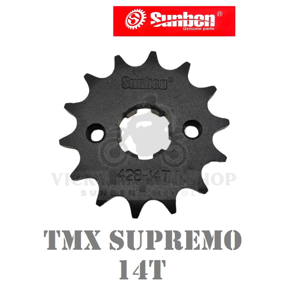 ENGINE SPROCKET SUNBEN FOR TMX SUPREMO 428 14T 15T 16T | Shopee Philippines