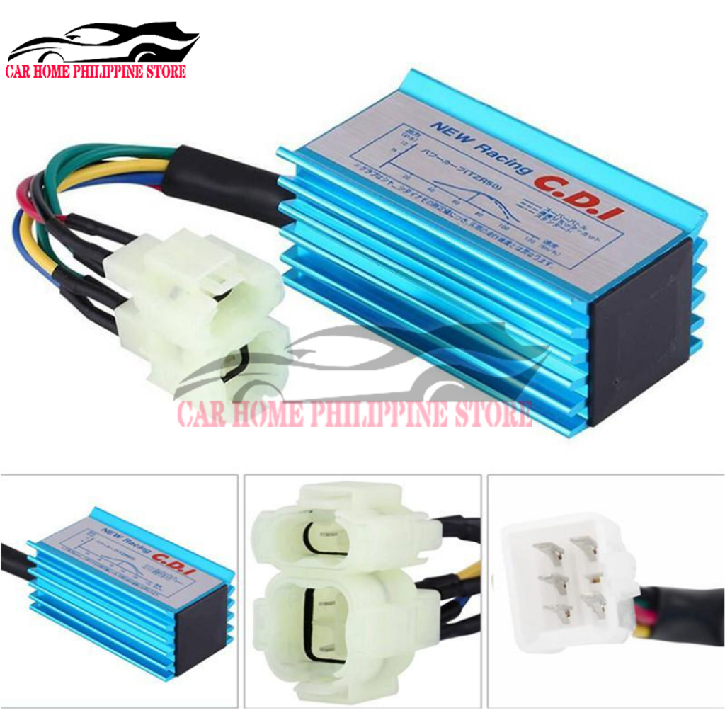 6 Pin Racing CDI with Wire for Most GY6 50-250CC Racing CDI HONDA ATV ...