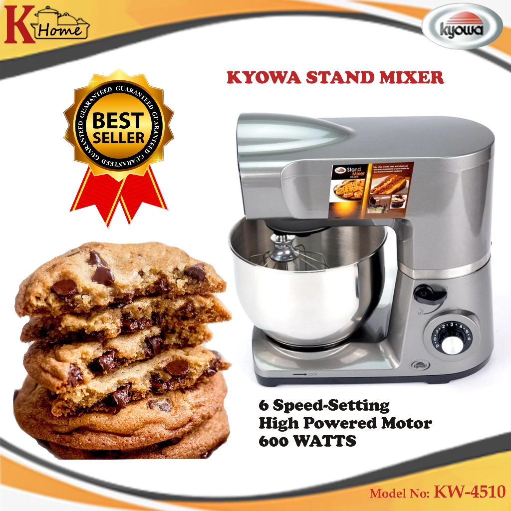 KyowaKW4510 Stand Mixer Stainless Steel Bowl 5.0 Liters 600 Watts