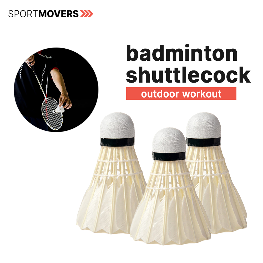 Sport Movers Badminton Shuttlecock 3 Pcs