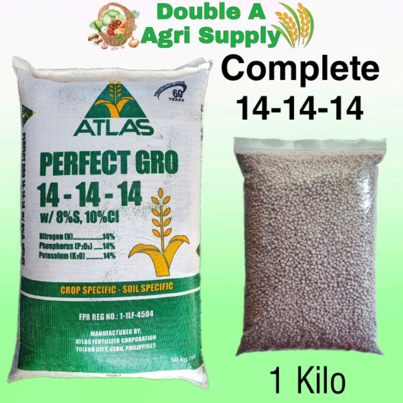 Atlas Complete 14-14-14 Complete Fertilizer / 1 Kilo | Shopee Philippines