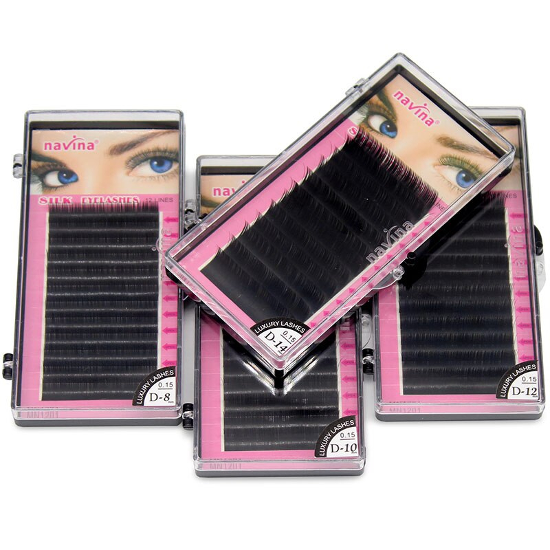 Navina Silk Eyelash Extension 0.15C/D Natural Faux Silk Eyelash ...