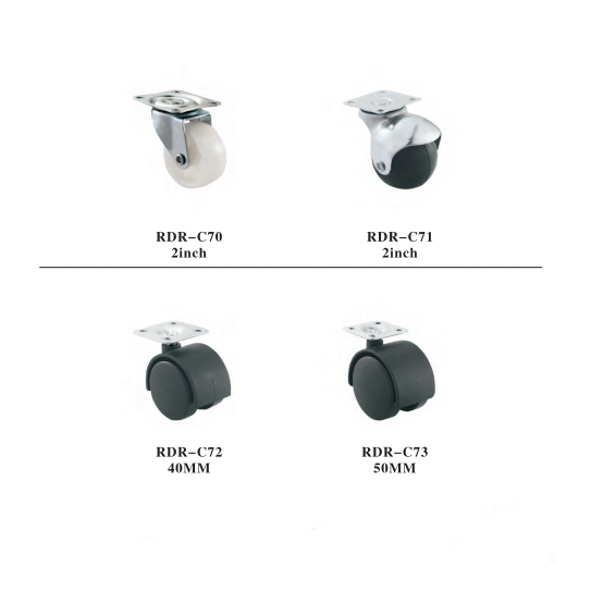 RDR/Ball Caster Wheel/Rubber Caster /Universal Office Chair Wheel