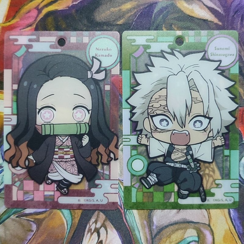 Kimetsu No Yaiba: Nezuko & Shinazugawa Card Mascots | Demon Slayer ...