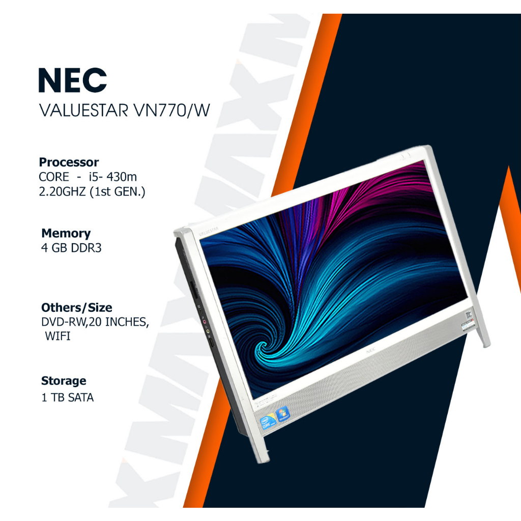 NEC LAVIE VALUESTAR VN770/W all-in-one pc