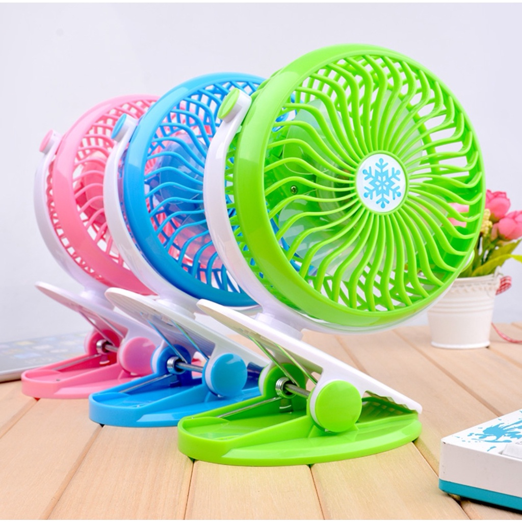 USB Rechargeable Cooling Clip Fan Mini Multi Function Powerful