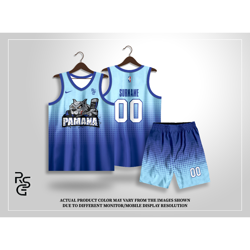 2023 Customized Jersey Full Sublimation Pamana Blue Shopee Philippines