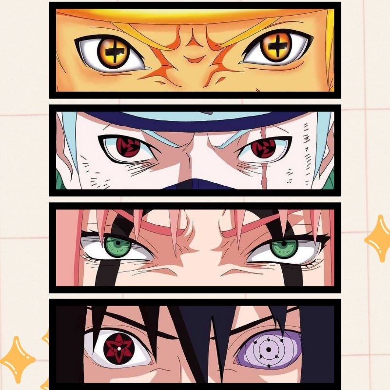 Naruto Eye Slap Vinyl Sticker OTAKU Station | Shopee Philippines