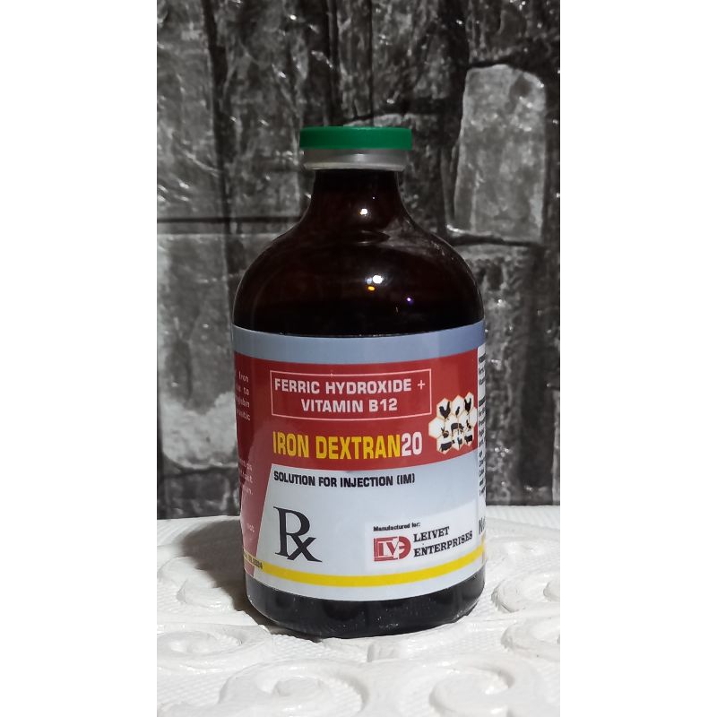 IRON DEXTRAN 20 (Ferric hydroxide + Vitamin b12) LEIVET Enterprises