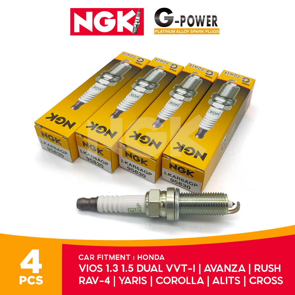 NGK G-Power Spark Plugs 4-Pack For Toyota RAV4 2.0L 2.4L L4 1996-2008 – Japan Made