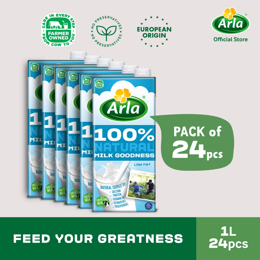 Arla Low Fat Milk 1L 24-Pack | Shopee Philippines