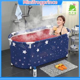 MFP*1.2m Portable Bathtub adult Soaking Bath Tub Hot water Large size ...