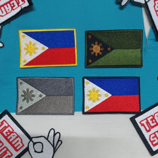 Philippine flag pinas bandera philippines patch embroidery 3inches x