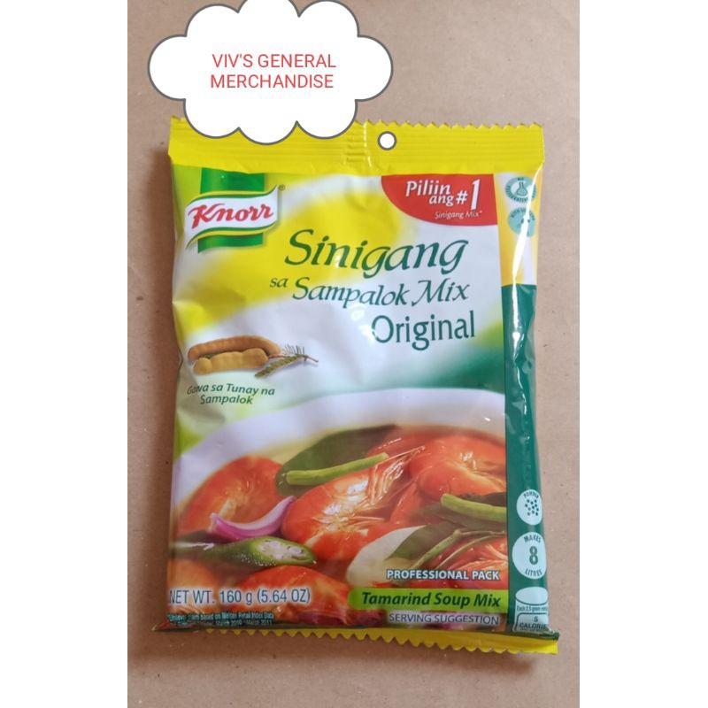 Knorr Sinigang Sa Sampalok Mix Original 160g Shopee Philippines