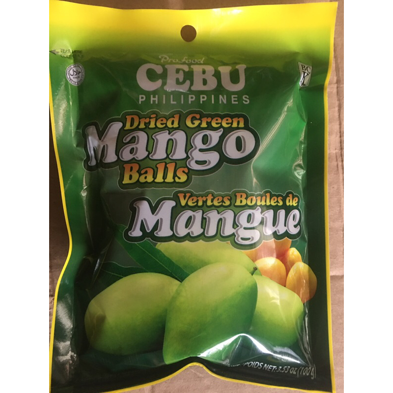 Cebu Dried green mango balls 100g Shopee Philippines