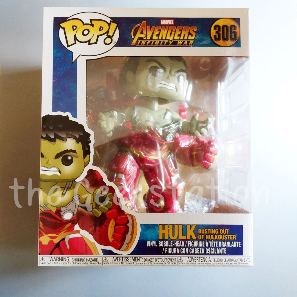 Funko Pop Marvel Avengers Infinity War Hulk Busting Out Of HulkBuster ...