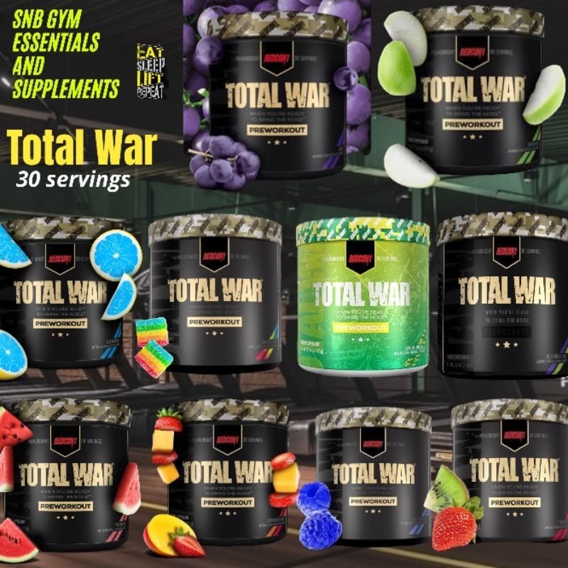 REDCON1 Total War Pre Workout 30servings REDCON 1 (10 flavors Available