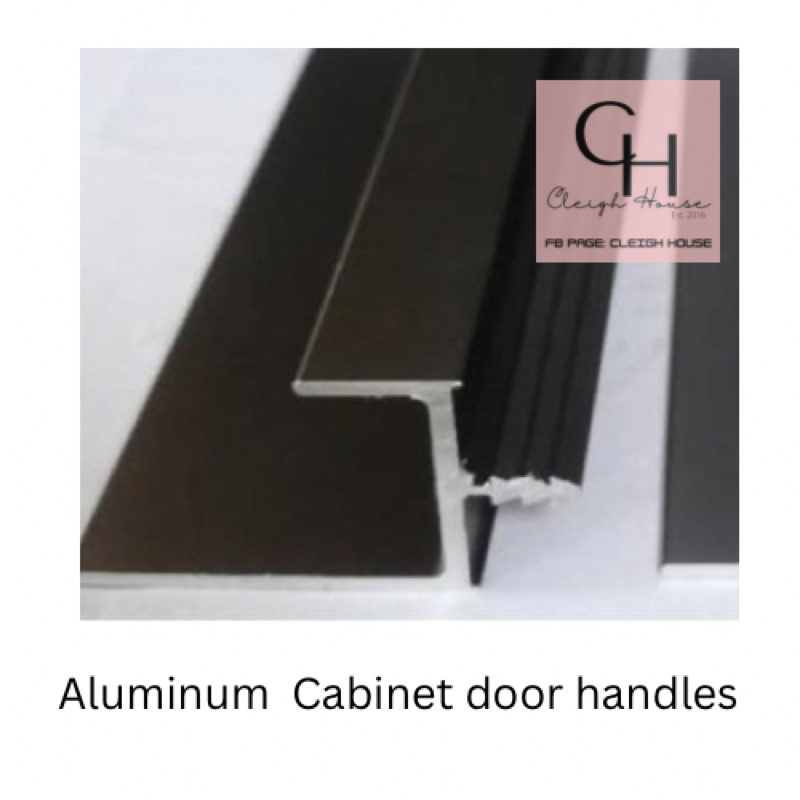 aluminum continuous cabinet handles J type for 3/4plywood | Shopee ...