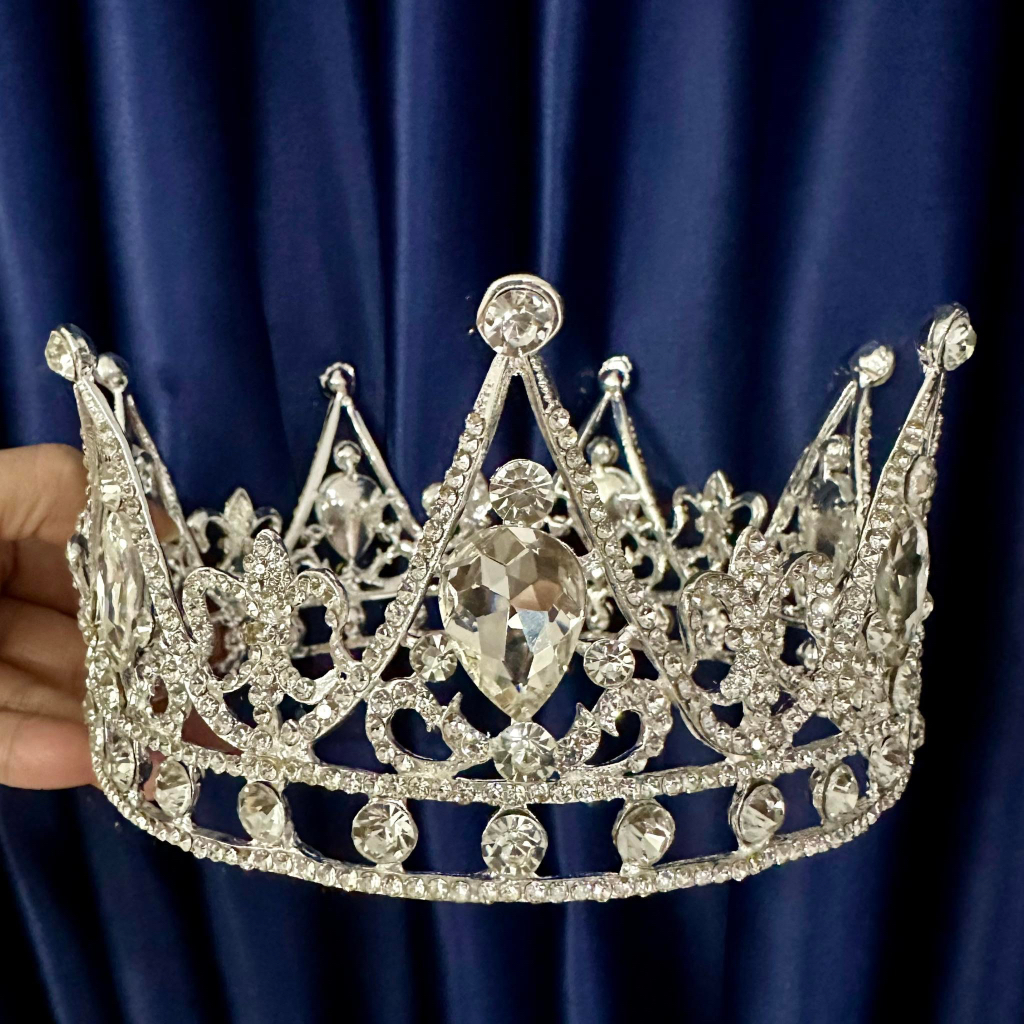 Prince Elegant Pageant Crown Silver 