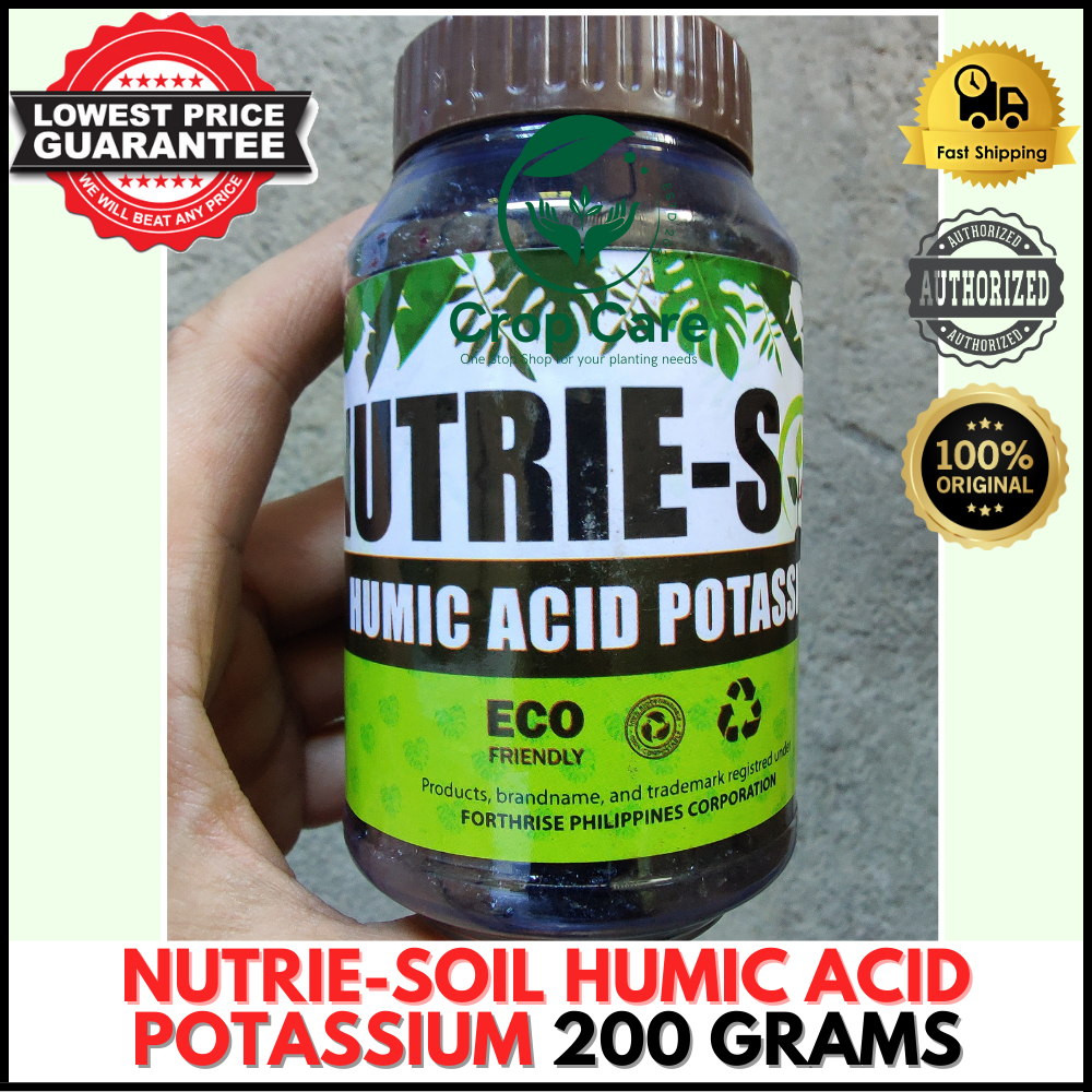 NUTRIESOIL HUMIC ACID POTASSIUM PLANT FOOD FEED PLANTS FOR
