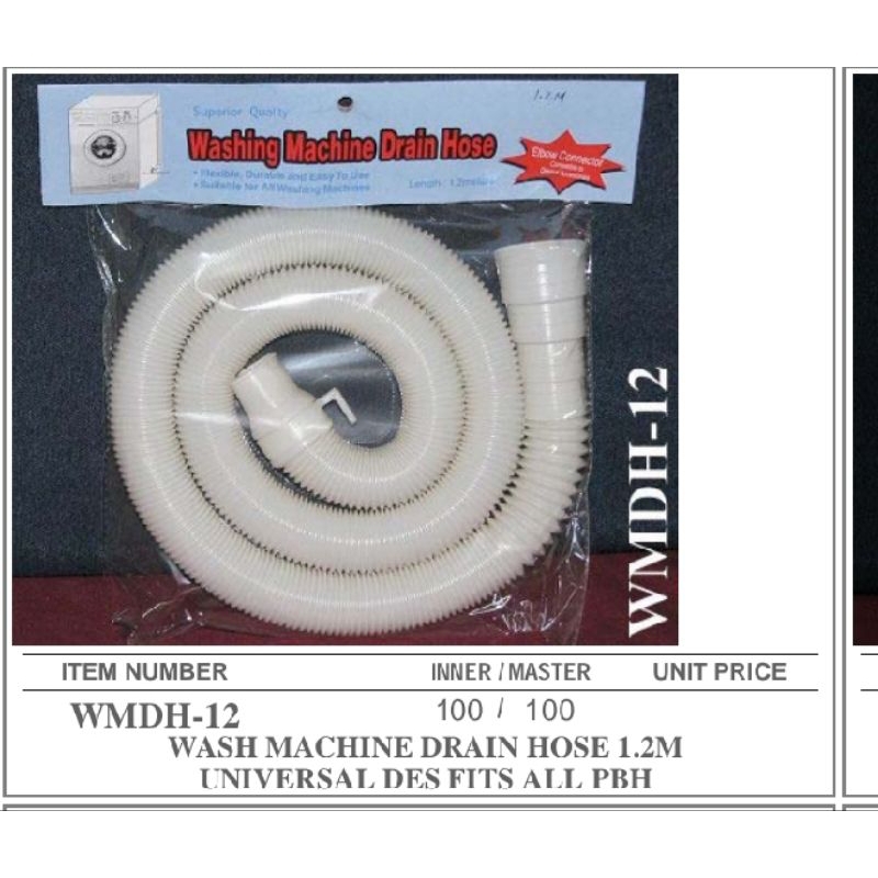 washing machine drain hose universal Des fits all PBH Shopee Philippines