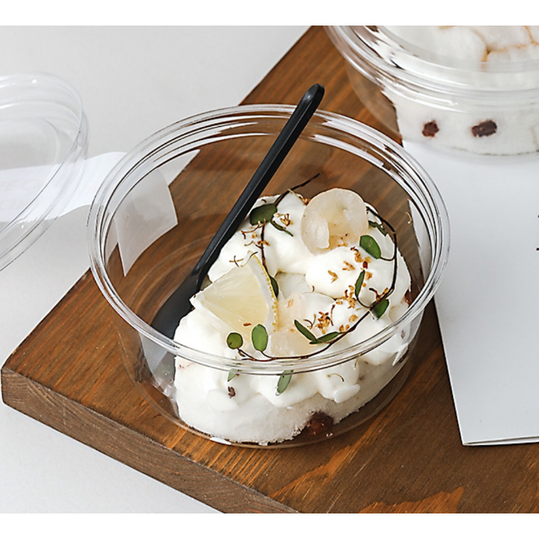 (50pcs) Round clear PET plastic mousse pastry container | Shopee ...