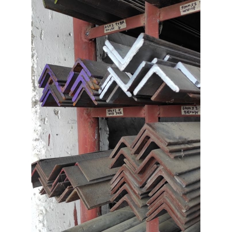 Angle Bar 3/16x2 " & 1/4x2 " 4.5mm, 5mm & 6mm per ft. Shopee Philippines
