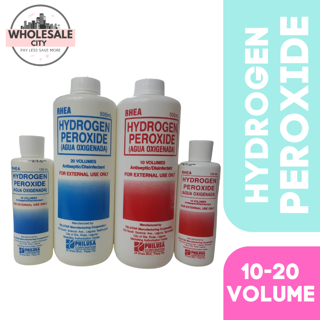 Rhea Hydrogen Peroxide 10 Volume 20volume Antiseptic Disinfectant Shopee Philippines